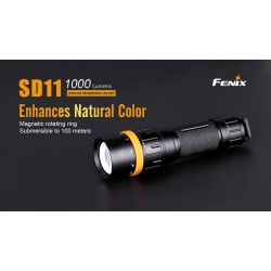 Fenix SD11 100mts Diving Flashlight (Neutral White, 1000 Lumens, 1x18650)