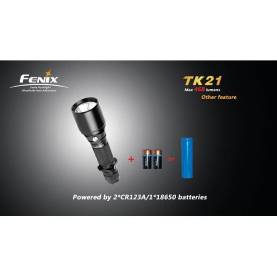Fenix TK21 U2 LED Flashlight (468 Lumens) [DISCONTINUED & UPGRADED]