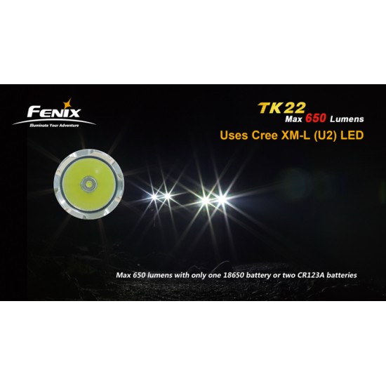 Fenix TK22 U2 Flashlight (650 Lumens) [DISCONTINUED & UPGRADED]