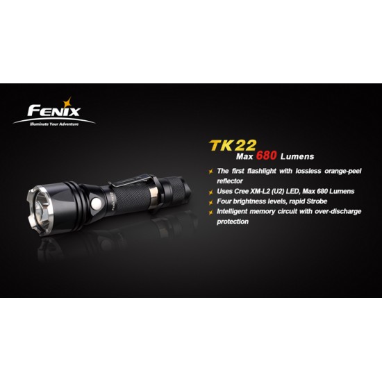 Fenix TK22 XM-L2 (680 Lumens) [UPGRADED/DISCONTINUED]