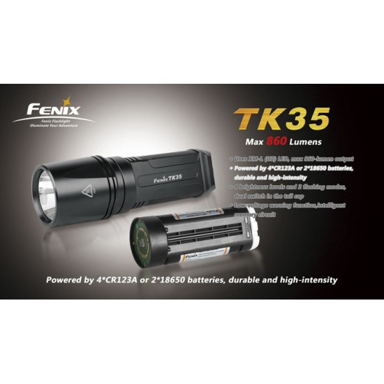 Fenix TK35 U2 (860 Lumens) [DISCONTINUED]