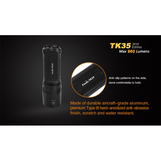 Fenix TK35 LED Flashlight, 960 Lumens (2x18650)