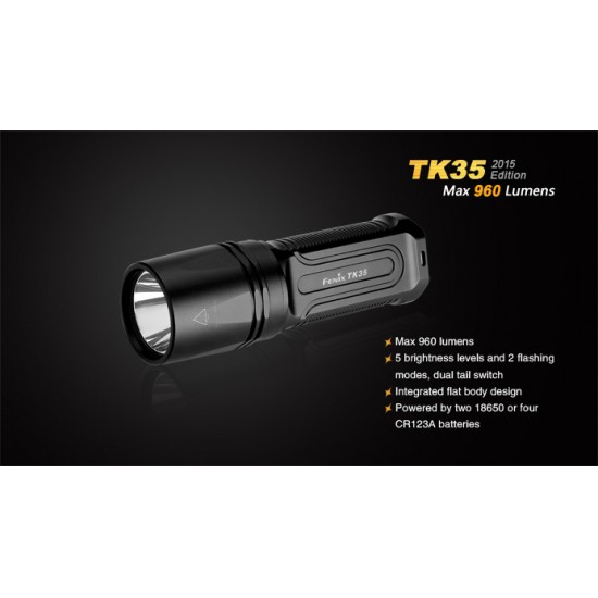 Fenix TK35 LED Flashlight, 960 Lumens (2x18650)