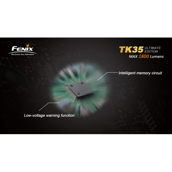 Fenix TK35 Ultimate Edition MT-G2 LED Flashlight, Neutral White (1800 Lumens, 2x18650) [DISCONTINUED]