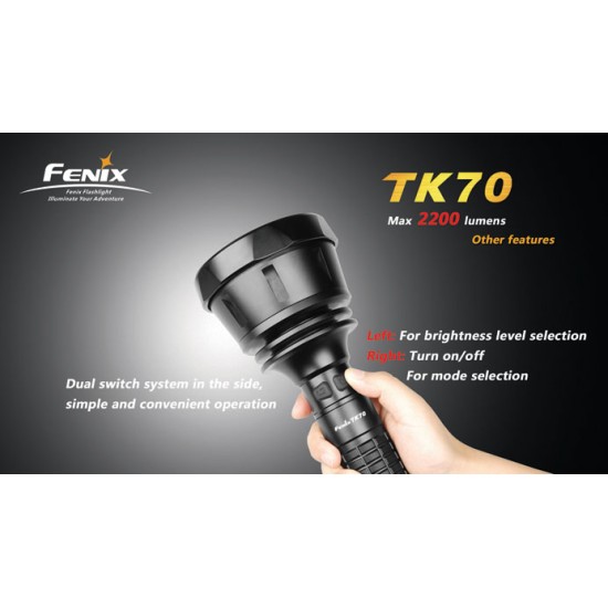 Fenix TK70 - High Power D-Cell Search Light [DISCONTINUED]