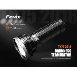 Fenix TK75 2018 Version, 5100 Lumens - High Power LED Search Light (4x18650)
