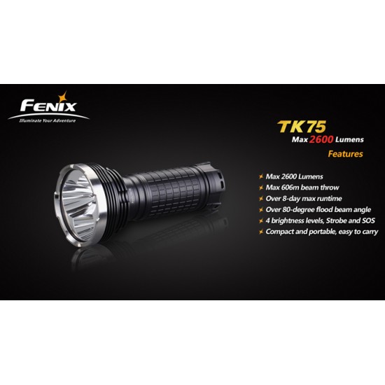 Fenix TK75 Search Light Combo (2600 Lumens) [DISCONTINUED]