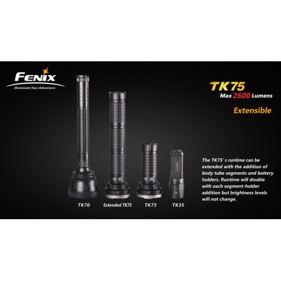 Fenix TK75 - High Power Search Light (2600 Lumens) [DISCONTINUED]