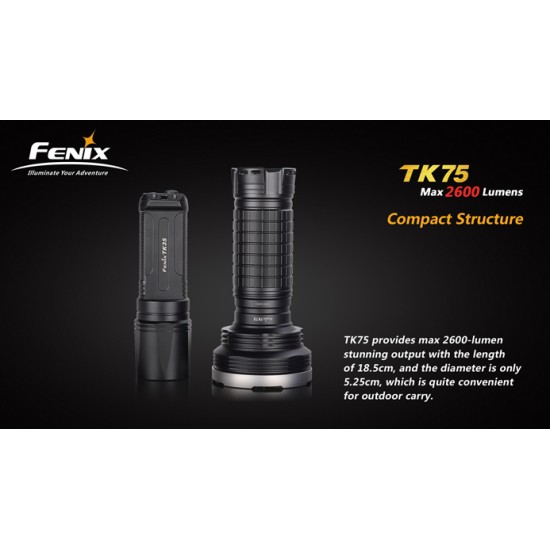 Fenix TK75 - High Power Search Light (2600 Lumens) [DISCONTINUED]