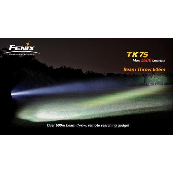 Fenix TK75 - High Power Search Light (2600 Lumens) [DISCONTINUED]