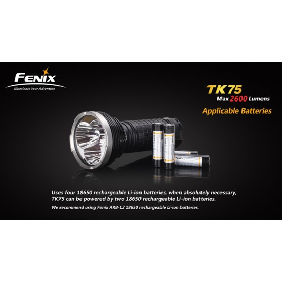 Fenix TK75 - High Power Search Light (2600 Lumens) [DISCONTINUED]