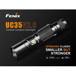 Fenix UC35 V2.0 USB Rechargeable LED Flashlight - 1000 Lumens, 266mts, 1x18650