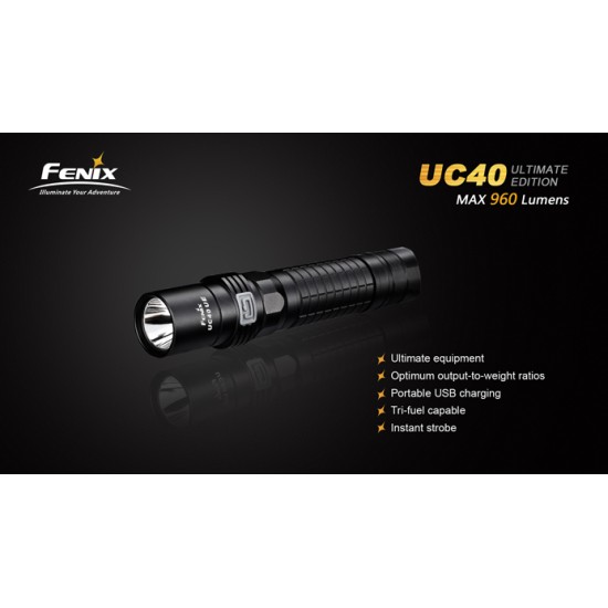 Fenix UC40 Ultimate Edition USB Rechargeable Flashlight (960 Lumens)  [DISCONTINUED]