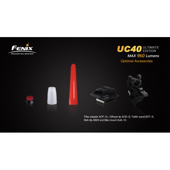 Fenix UC40 Ultimate Edition USB Rechargeable Flashlight (960 Lumens)  [DISCONTINUED]