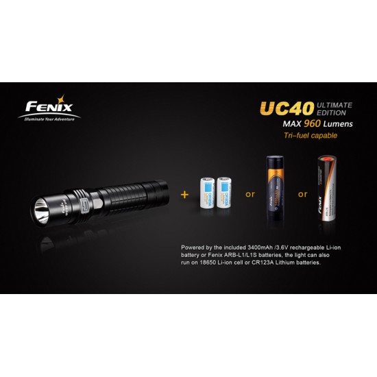 Fenix UC40 Ultimate Edition USB Rechargeable Flashlight (960 Lumens)  [DISCONTINUED]