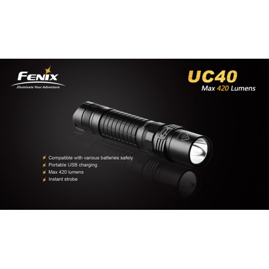 Fenix UC40 USB Rechargeable Flashlight (420 Lumens) [DISCONTINUED/UPGRADED]