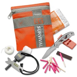 Gerber Bear Grylls Basic Survival Kit with 8-Piece with Fire Starter and Knife