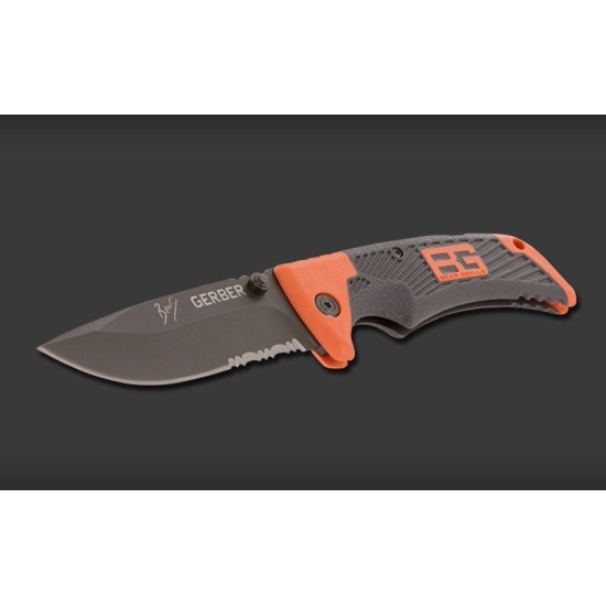 Gerber Bear Grylls Scout Knife - Drop Point, Serrated - Survival Knife