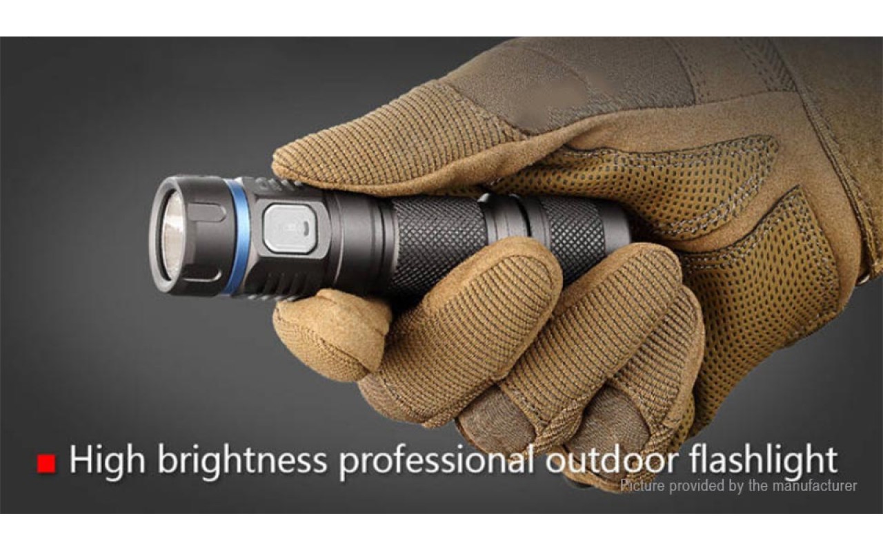 JETBeam E40R USB Rechargeable EDC Flashlight Titanium Grey Flashlight