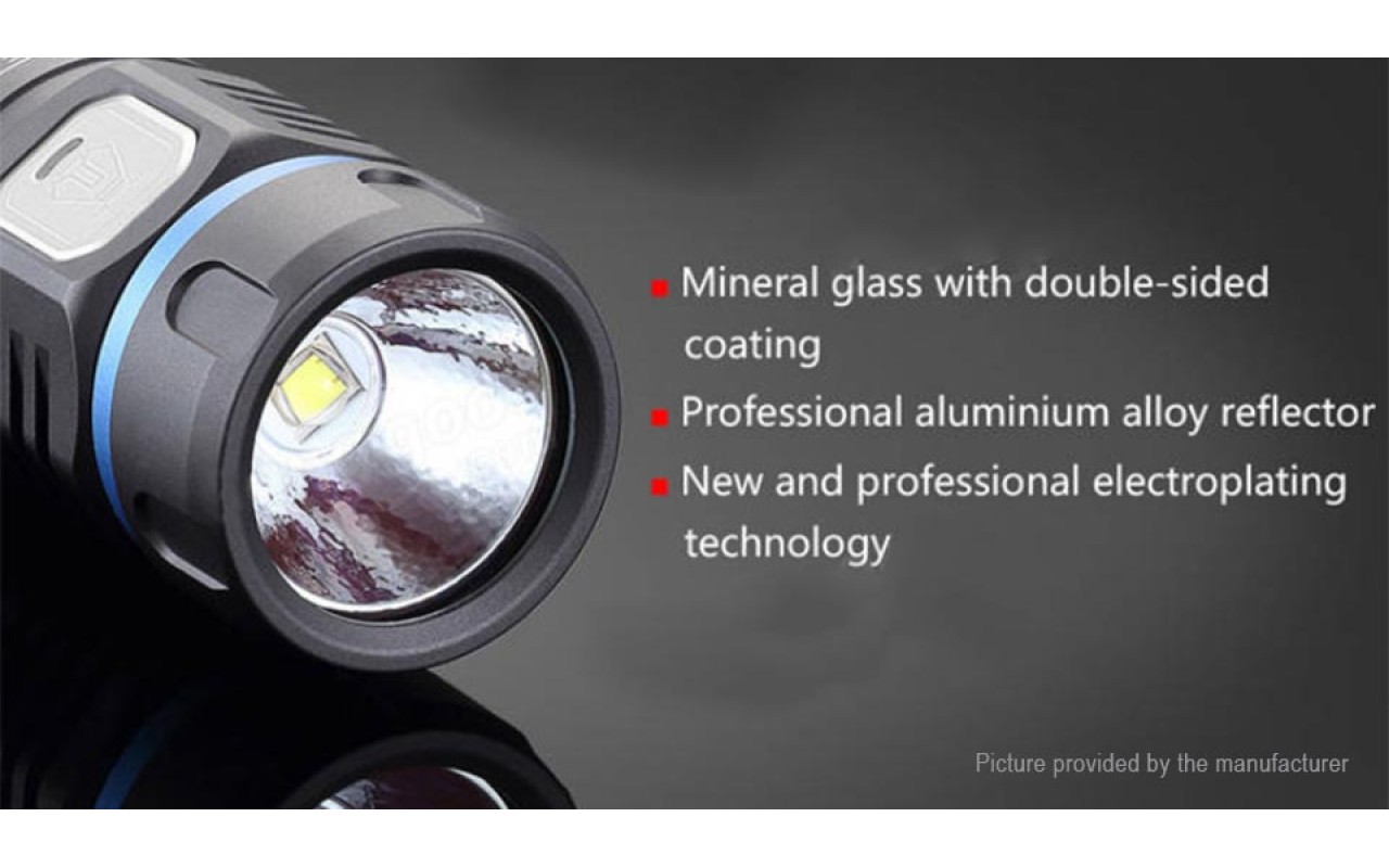 JETBeam E40R USB Rechargeable EDC Flashlight Titanium Grey Flashlight