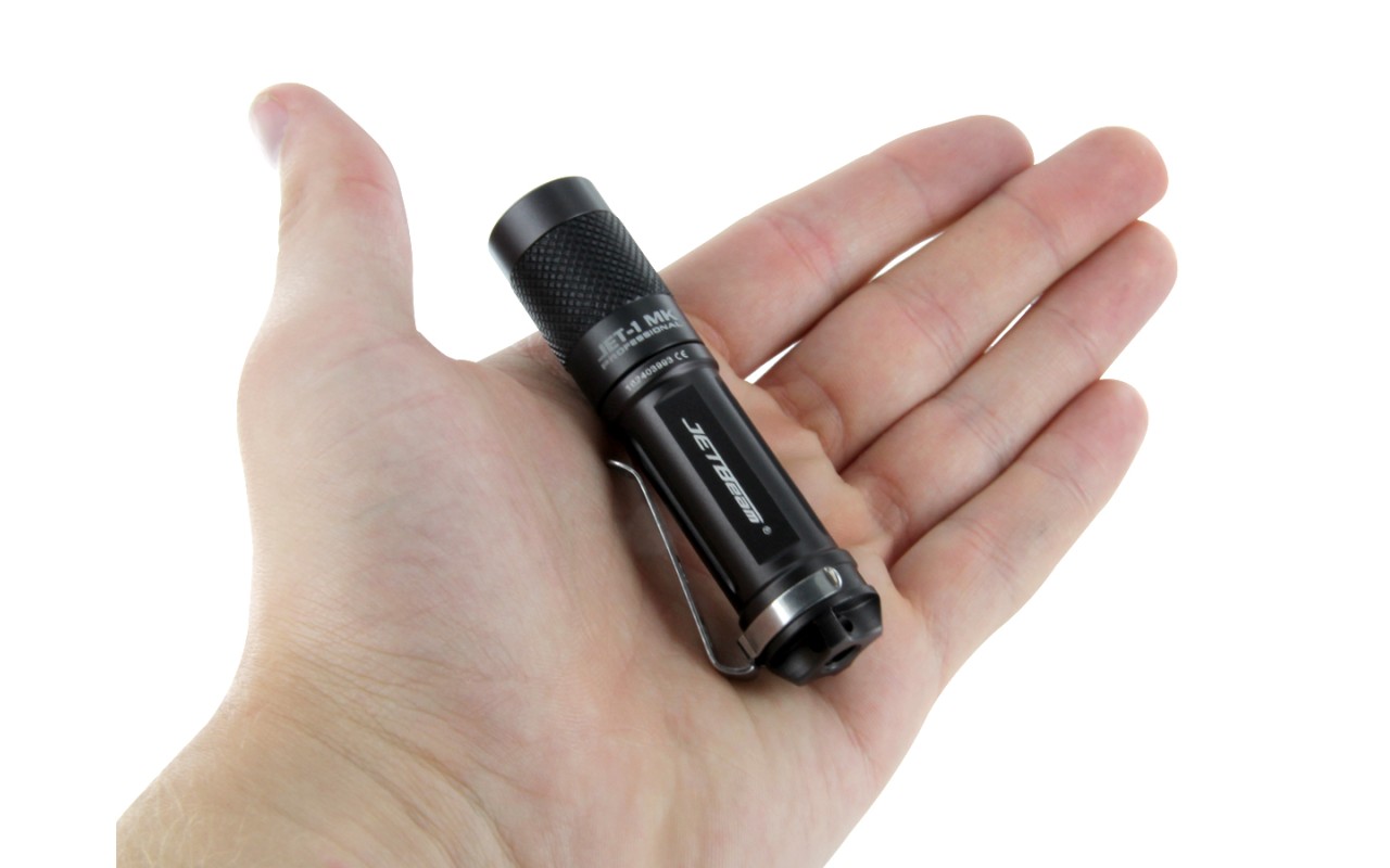 JETBeam JETI MK TITANIUM GREY EDC LED Flashlight EDC Flashlight, AA