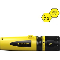 Ledlenser EX7 Intrinsically Safe LED Flashlight (Ex-Zone 0/20), 200 Lumens, 3xAA