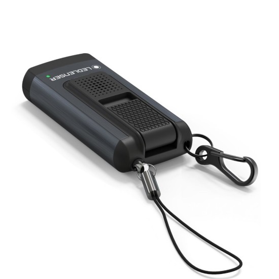 Ledlenser K6R Safety USB Rechargeable LED Keychain Flashlight with Inbuilt Alarm, 400 Lumens 