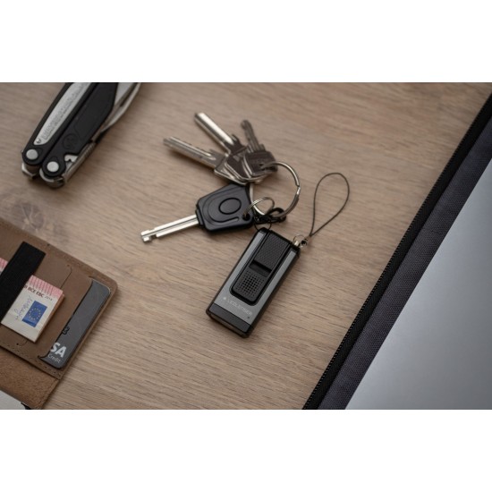 Ledlenser K6R Safety USB Rechargeable LED Keychain Flashlight with Inbuilt Alarm, 400 Lumens 