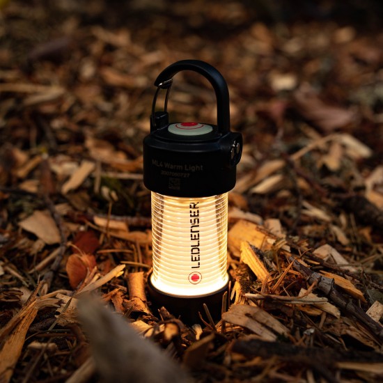 Ledlenser ML4, Small USB Rechargeable LED Lantern, Warm White Light, 300 Lumens