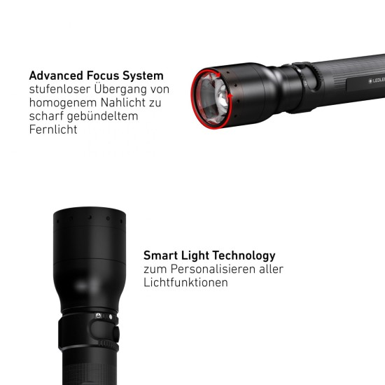 Ledlenser P17R Core Powerful Rechargeable LED Flashlight, 1200 Lumens, 560mts