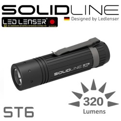Ledlenser Solidline ST6 LED Flashlight (400  Lumens, 3xAAA)