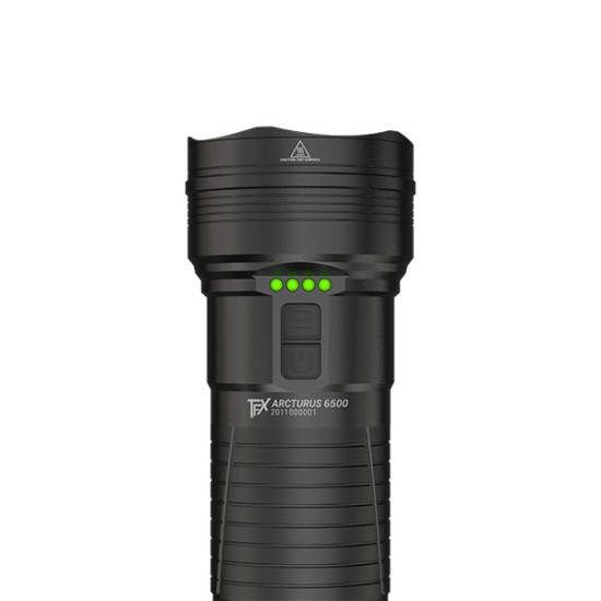 Ledlenser TFX Arcturus 6500 High Power Rechargeable Flashlight, 6500 Lumens, 3x18650