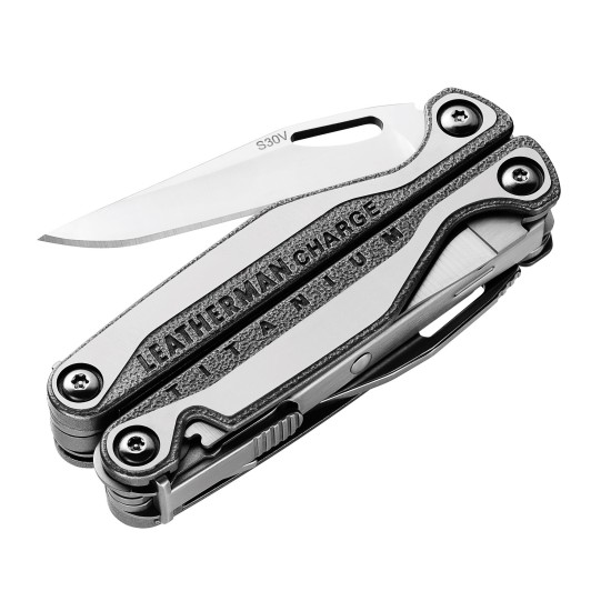 Leatherman Charge Plus TTI Multitool Silver  Made in USA (19 Tools)