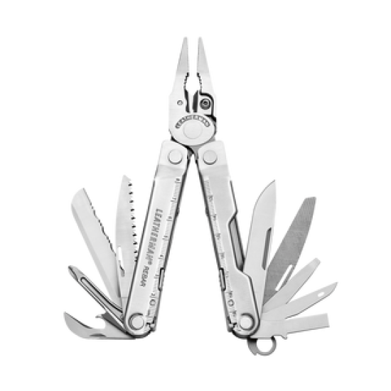 Leatherman Rev Multitool Silver  Made in USA (14 Tools)