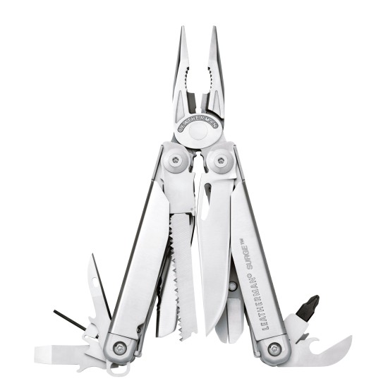 Leatherman Surge Multitool Silver Made in USA (21 Tools)