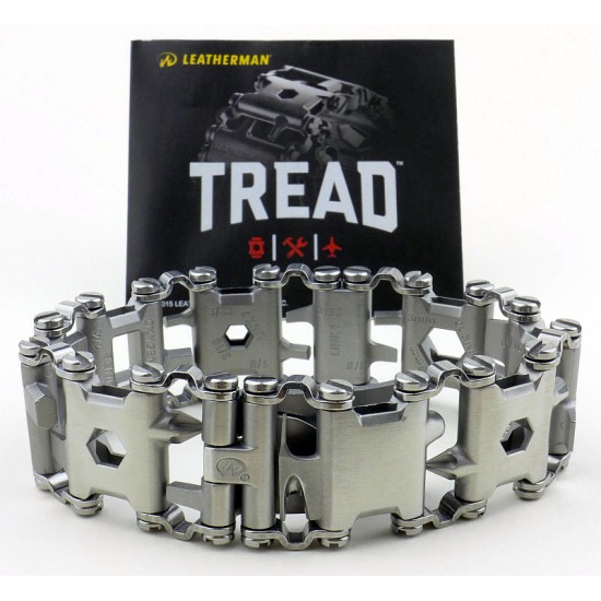 Leatherman Tread wearable Multitool Silver Made in USA (29 Tools)