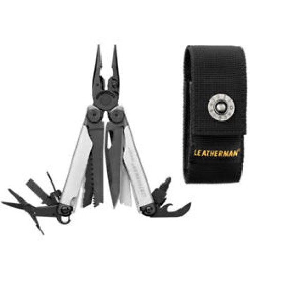 Leatherman Wave Plus Multitool Black & Silver Made in USA (17 Tools)