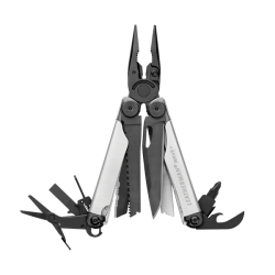 Leatherman Wave Plus Multitool Silver  Made in USA (17 Tools)