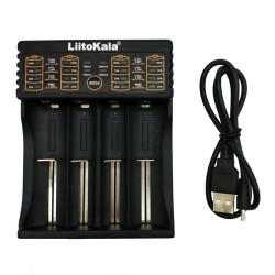 LiitoKala Lii-402 USB Smart Universal Battery Charger, Power Bank for Li-ion, IMR, Ni-MH, LiFePO4