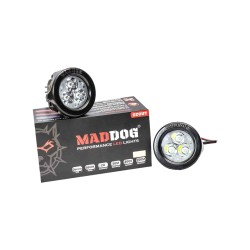 Maddog Scout Auxiliary Light / Fog Light Pair for Bikes (2800 Lumens, 22W, 100mts)
