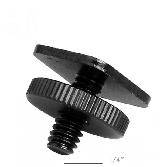 1/4" Flash Hot Shoe Adapter Screw Mount Single Layer