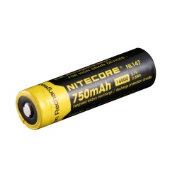 Nitecore 14500 750mAh Rechargeable Li-ion Battery (NL147 - 3.7V)