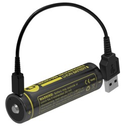 Nitecore 18650 2600mAh USB Rechargeable Li-ion Battery (NL1826R - 3.6v) (New)