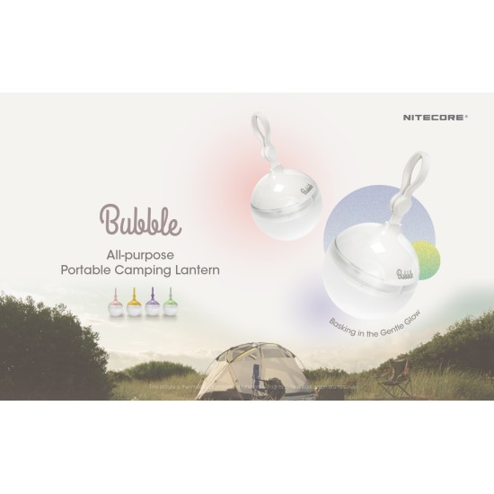Nitecore Bubble Lantern - Camping, Tent, Terrace Lantern (100 Lumens, 3xAAA) 5 Color Options