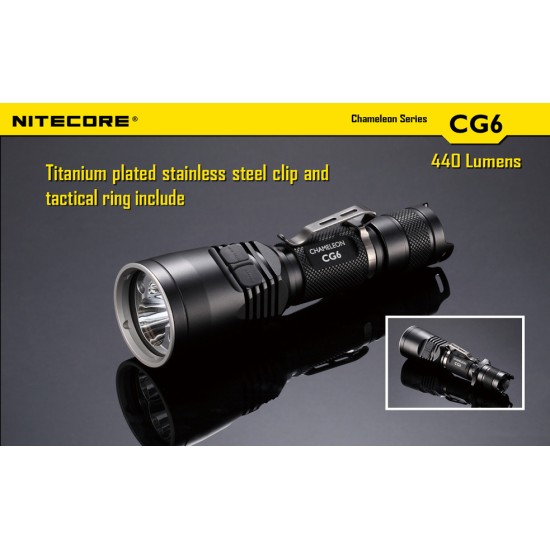 Nitecore CG6 - Chameleon Series Tactical Flashlight (Green LED)