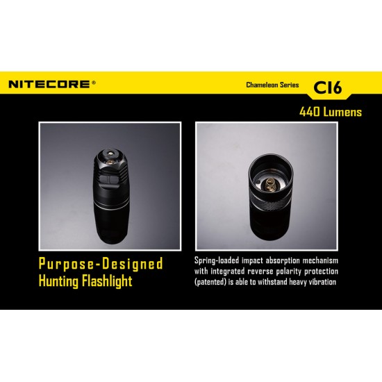 Nitecore CI6 - Infrared and White LED Tactical Flashlight