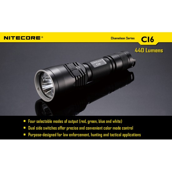 Nitecore CI6 - Infrared and White LED Tactical Flashlight