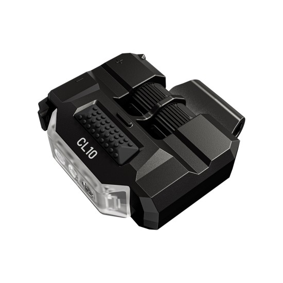 Nitecore CL10 Red-Blue Police Duty Flashing Clip-on Light, Cap Light (45 Lumens, 2x AAA)