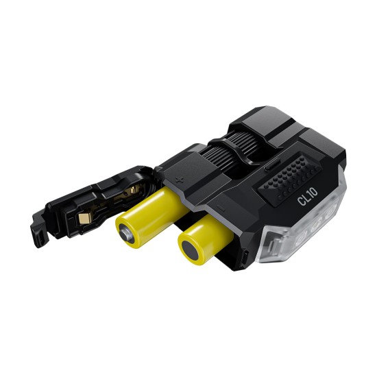 Nitecore CL10 Red-Blue Police Duty Flashing Clip-on Light, Cap Light (45 Lumens, 2x AAA)