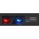Nitecore CL10 Red-Blue Police Duty Flashing Clip-on Light, Cap Light (45 Lumens, 2x AAA)